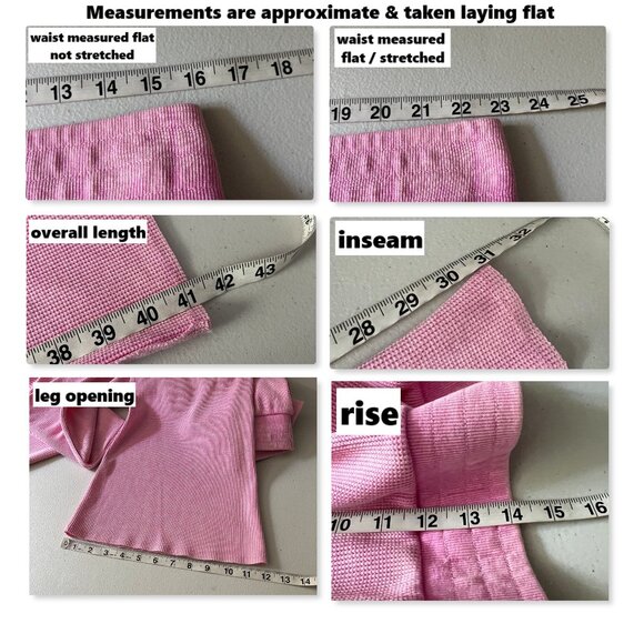 Sunnyside by Sundry Waffle Wide Leg Pants Sz L NWOT - Picture 11 of 11